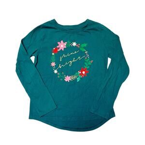 Cat & Jack Shine Bright Holiday Tee Size 7/8